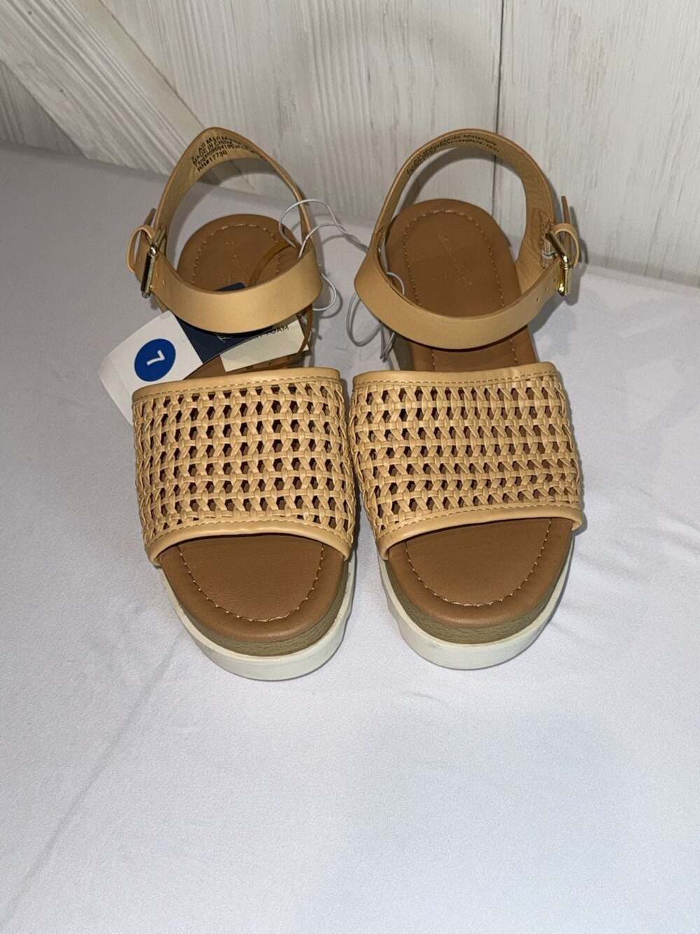 Universal Thread Alba Woven Platform Wedge Sandals